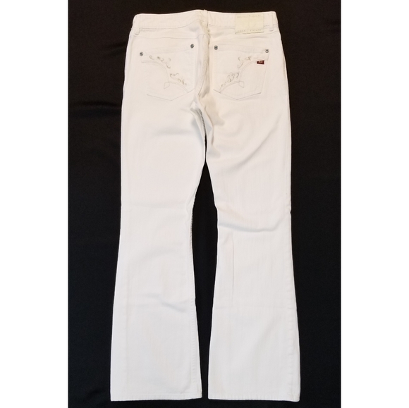 Bootheel Trading Co White Jeans Embroidered sz 10 - Picture 3 of 11